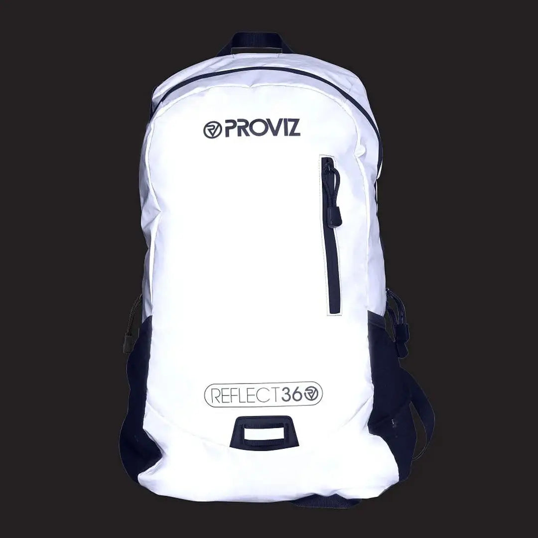 Proviz Reflect360 white navy reflective backpack for cycling commuting