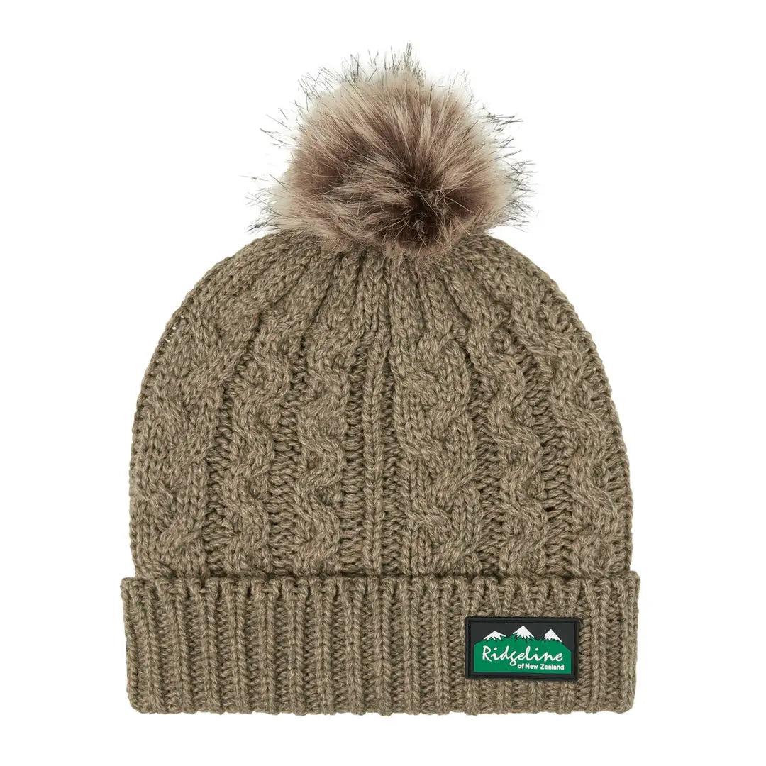 Olive green pom pom hat shop