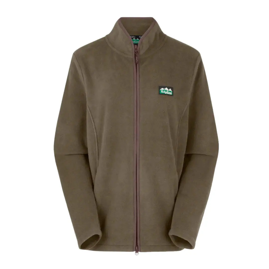 Brown Brenna Fleece zip-up jacket, perfect for country clothing and hunting trips
