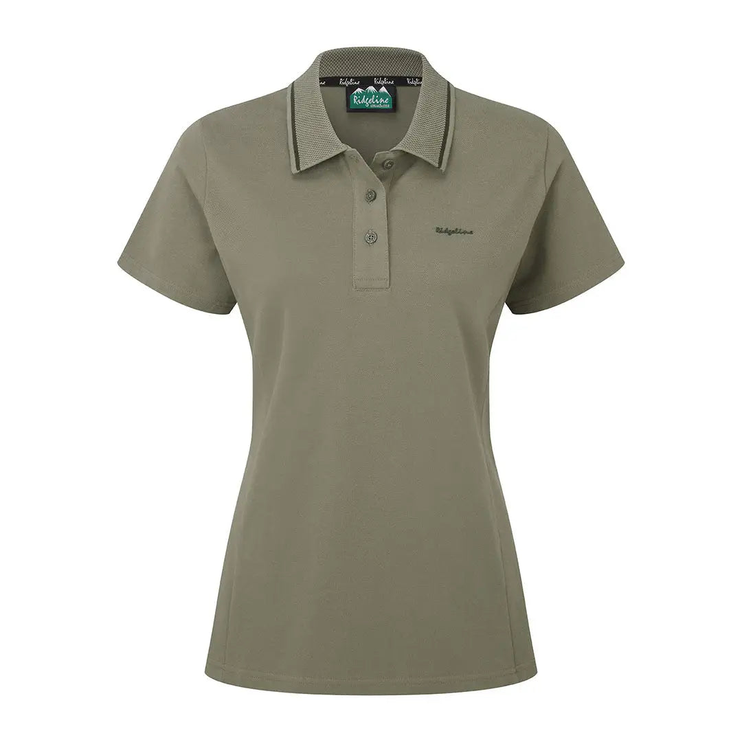 Olive green Ridgeline Womens Kilworth Polo Shirt, stylish kilworth polo for women