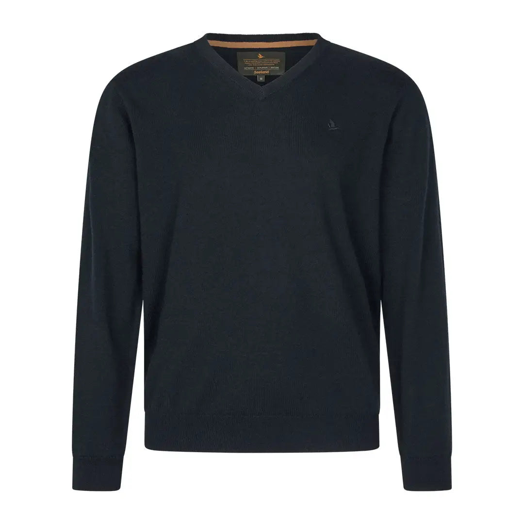 Navy blue Pine V-Neck sweater from Seeland Pine V-Neck Pullover, perfect for country hunting clothing