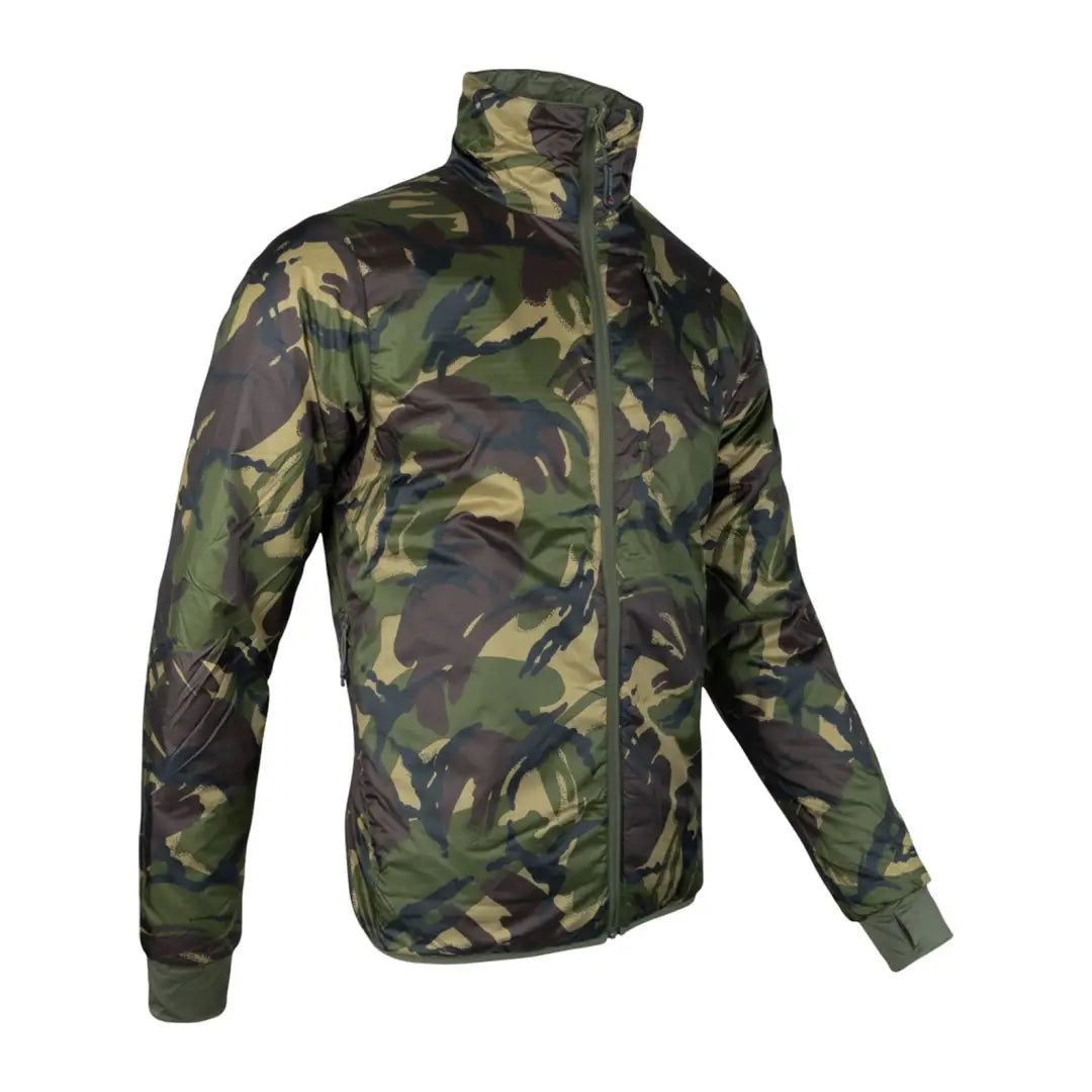 Camouflage-patterned insulated jacket from the Speero Reversible Morava Jacket line