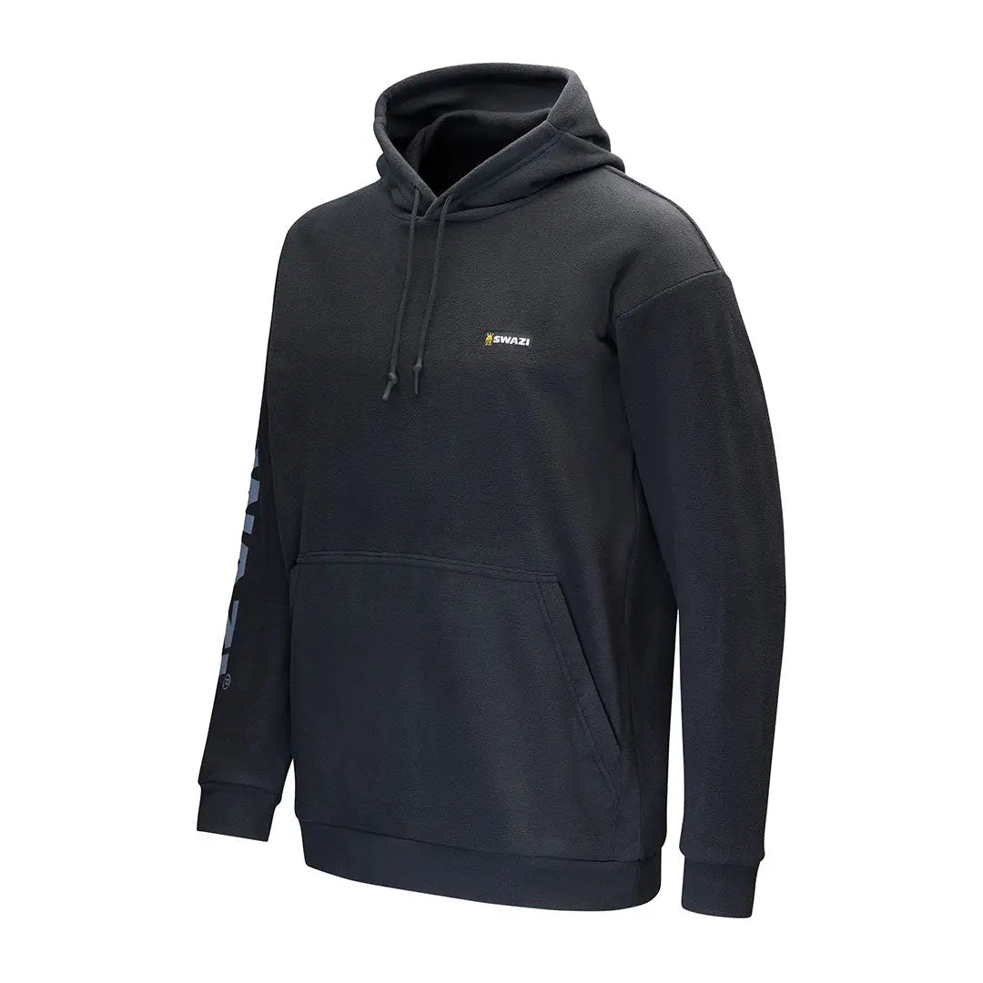Black hooded sweatshirt from Swazi Clansman Hoodie for country clothing and outdoor hunts