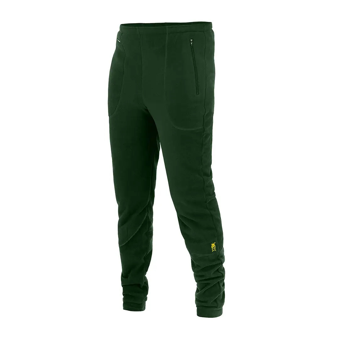 Dark green Swazi Hutties made from GSM microfleece with zip pockets and elastic cuffs