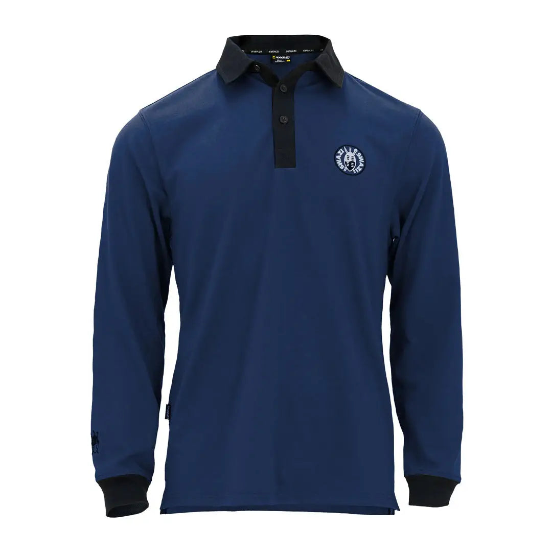 Navy long-sleeved Rugger Jersey from Swazi Rugger Jersey 2.0 for country clothing and hunting