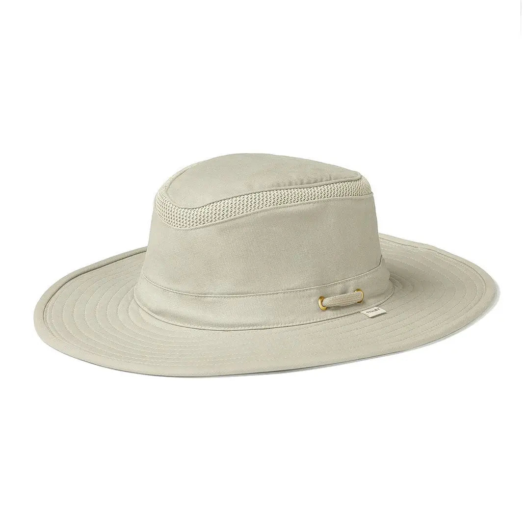 Beige Tilley Hikers Airflow Hat featuring a breathable mesh top for ultimate comfort