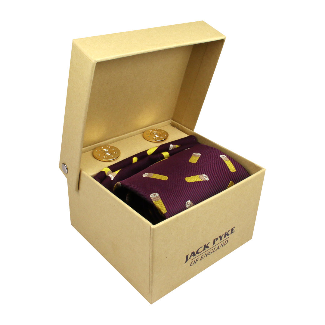 Jack-Pyke-Cartridge-Tie,-Hanky-&-Cufflinks-Set
