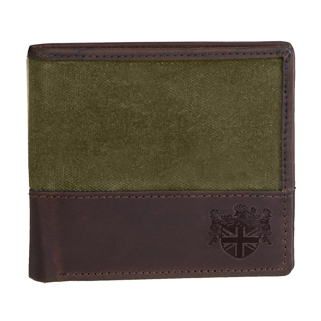 British Bag Co. Green Wax Canvas Wallet