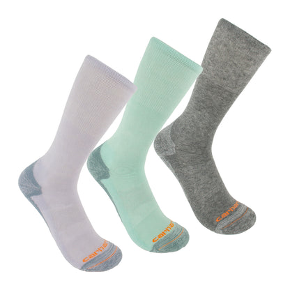 Carhartt Womens Comfort Crew Socks 3 Pack