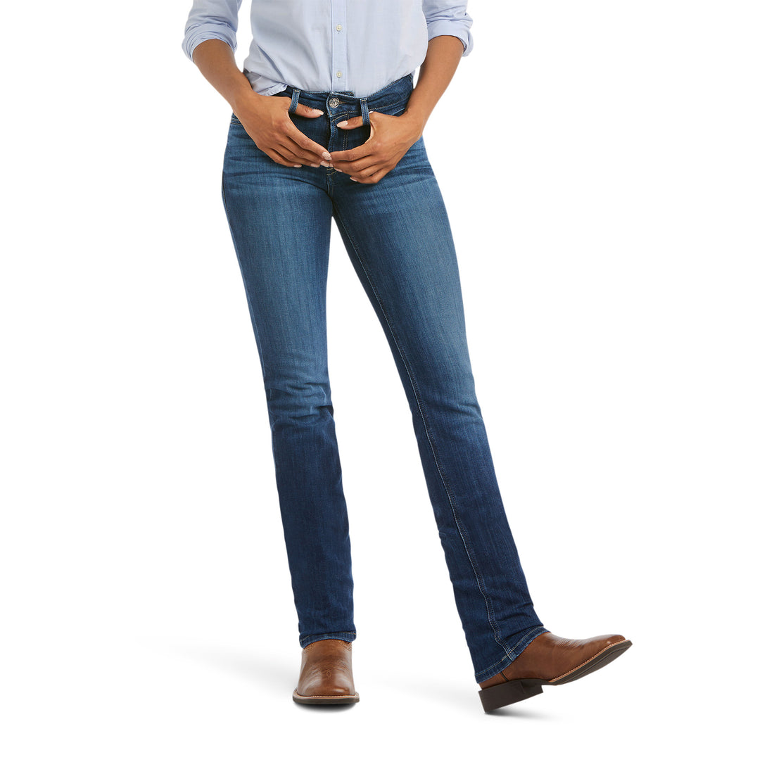 Ariat Womens R.E.A.L Perfect Rise Abby Straight Jeans