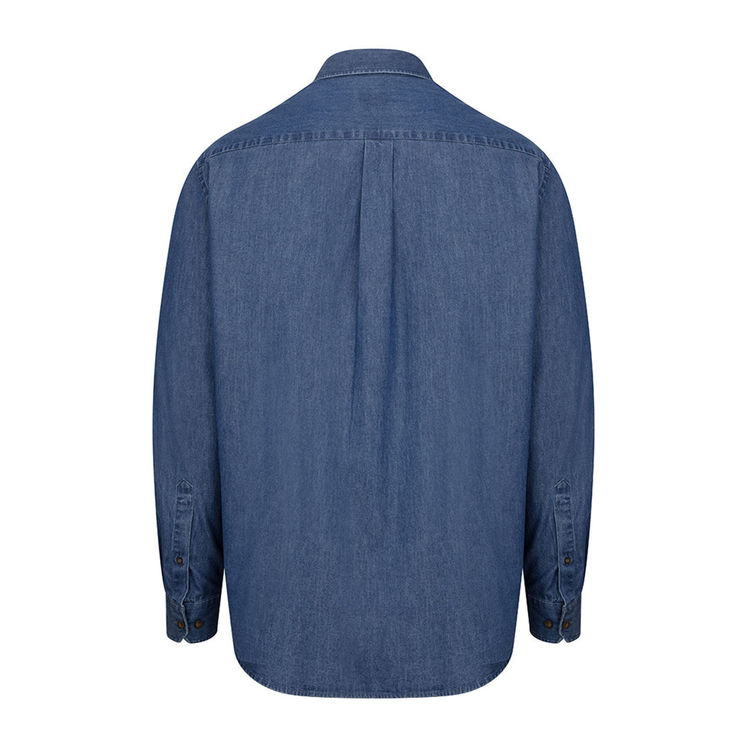 Hoggs Of Fife Archerfield Long Sleeved Denim Shirt
