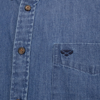 Hoggs Of Fife Archerfield Long Sleeved Denim Shirt