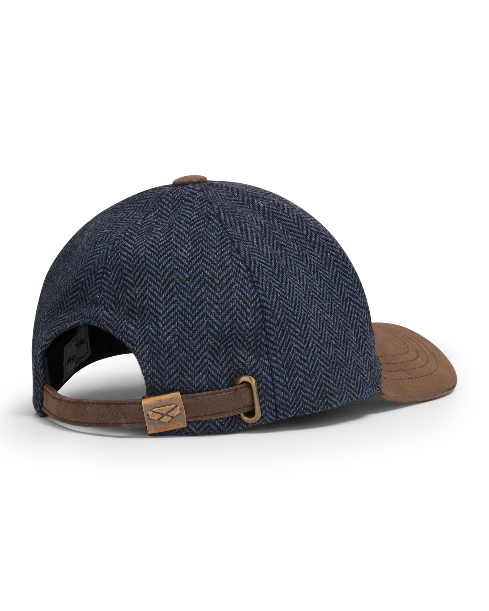 Hoggs of Fife Herringbone Tweed Baseball Cap