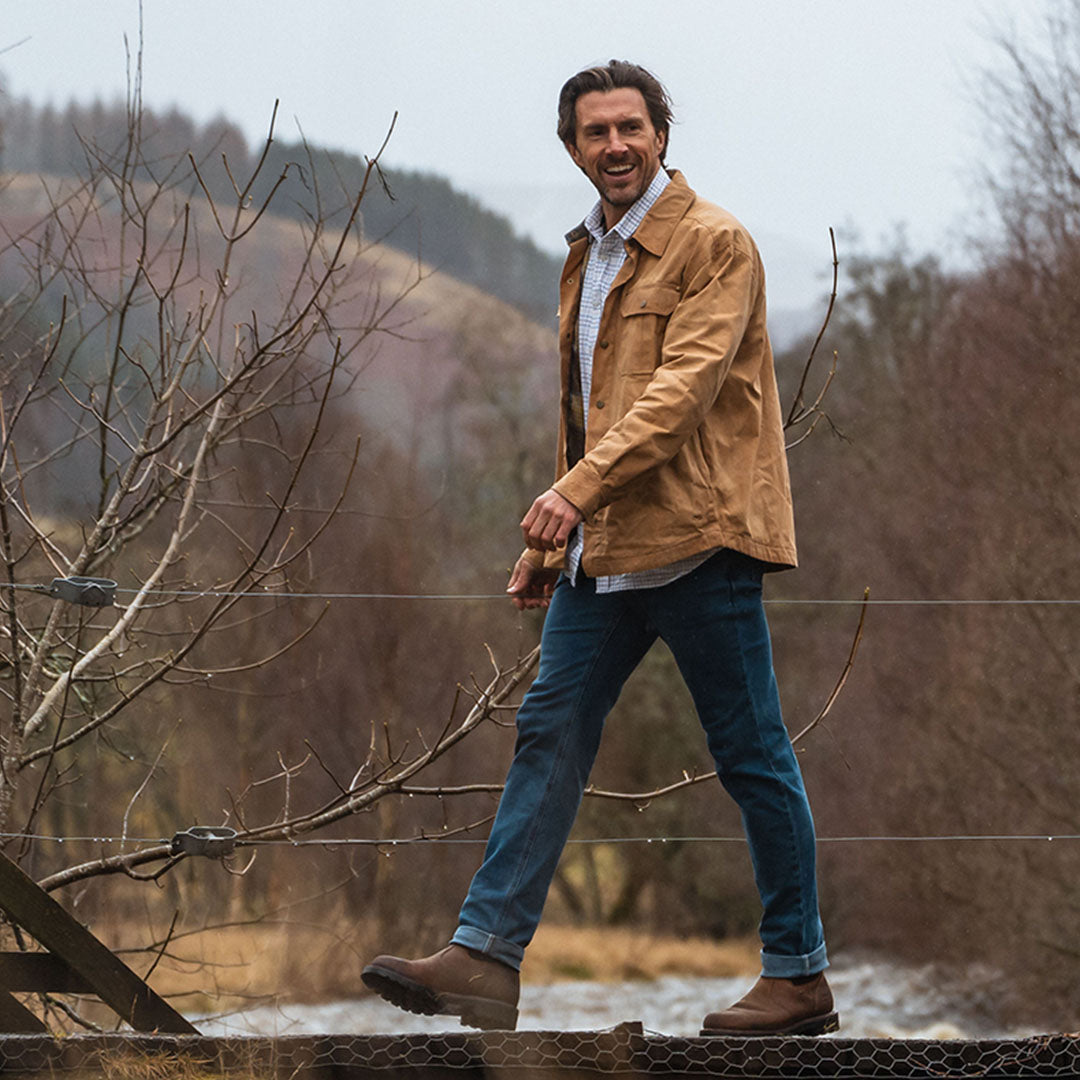 Hoggs of Fife Huntly Waxed Canvas Utility Overshirt