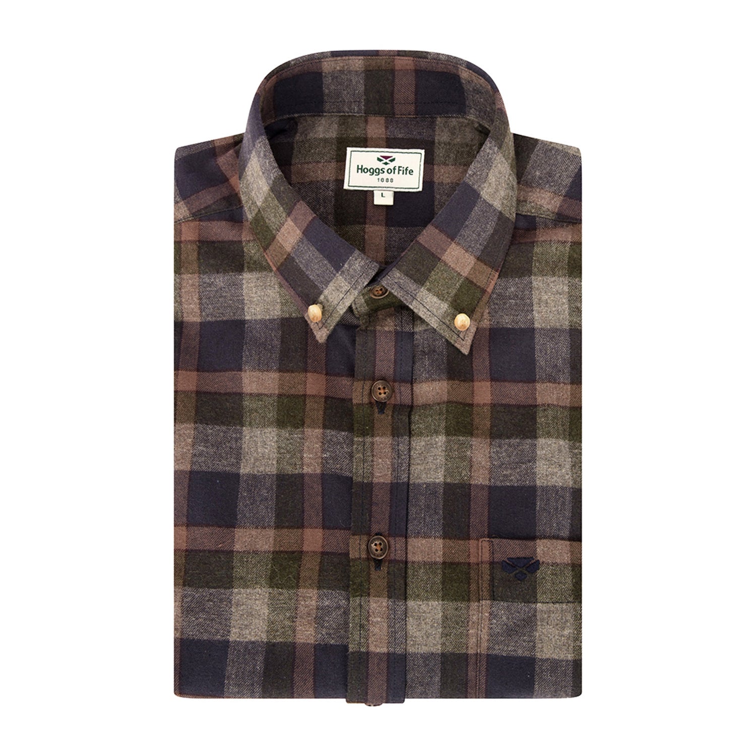 Hoggs of Fife Kirkwall Brushed Flannel Check Shirt