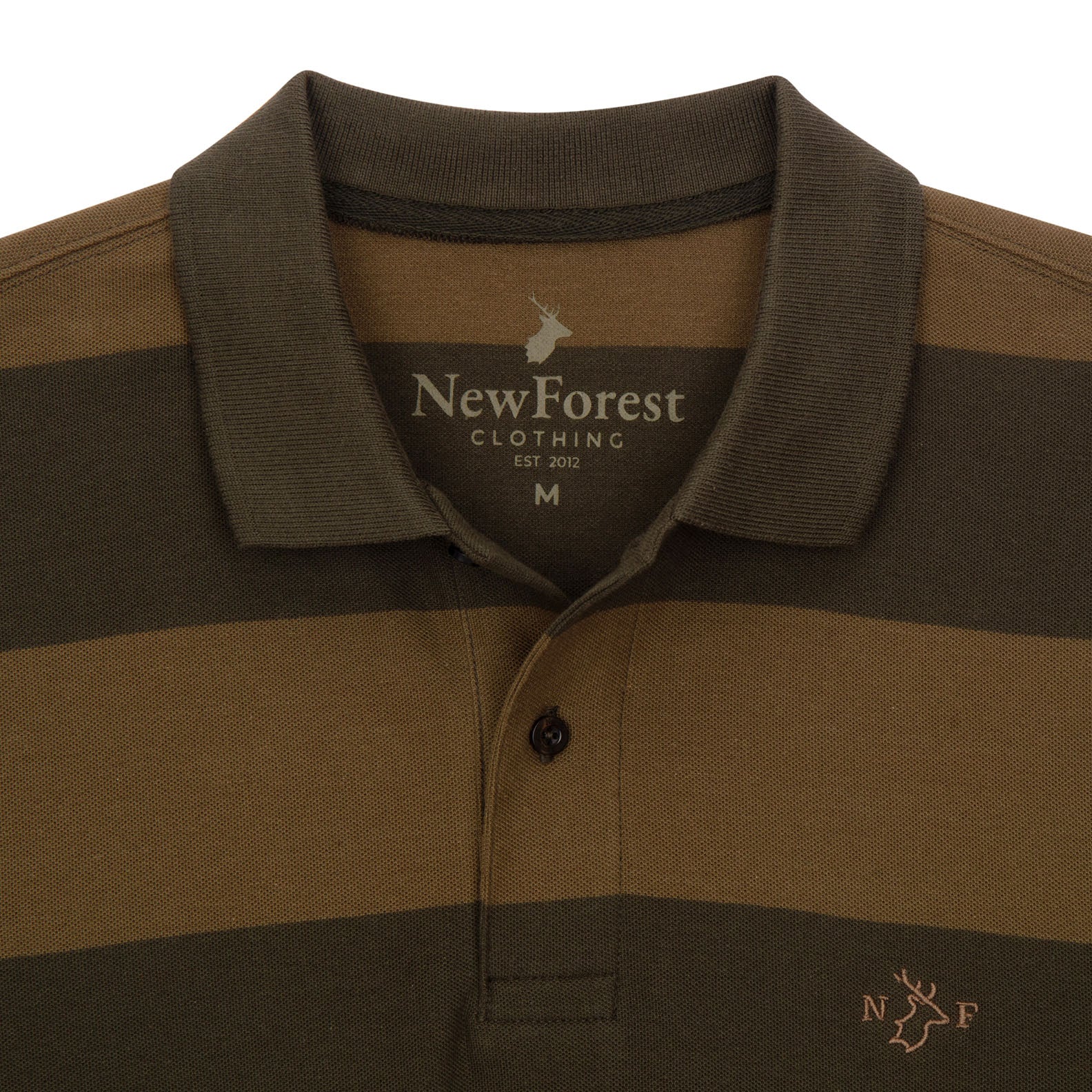 New Forest Stripe Pique Polo Shirt
