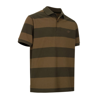 New Forest Striped Pique Polo Shirt