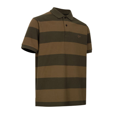 New Forest Striped Pique Polo Shirt