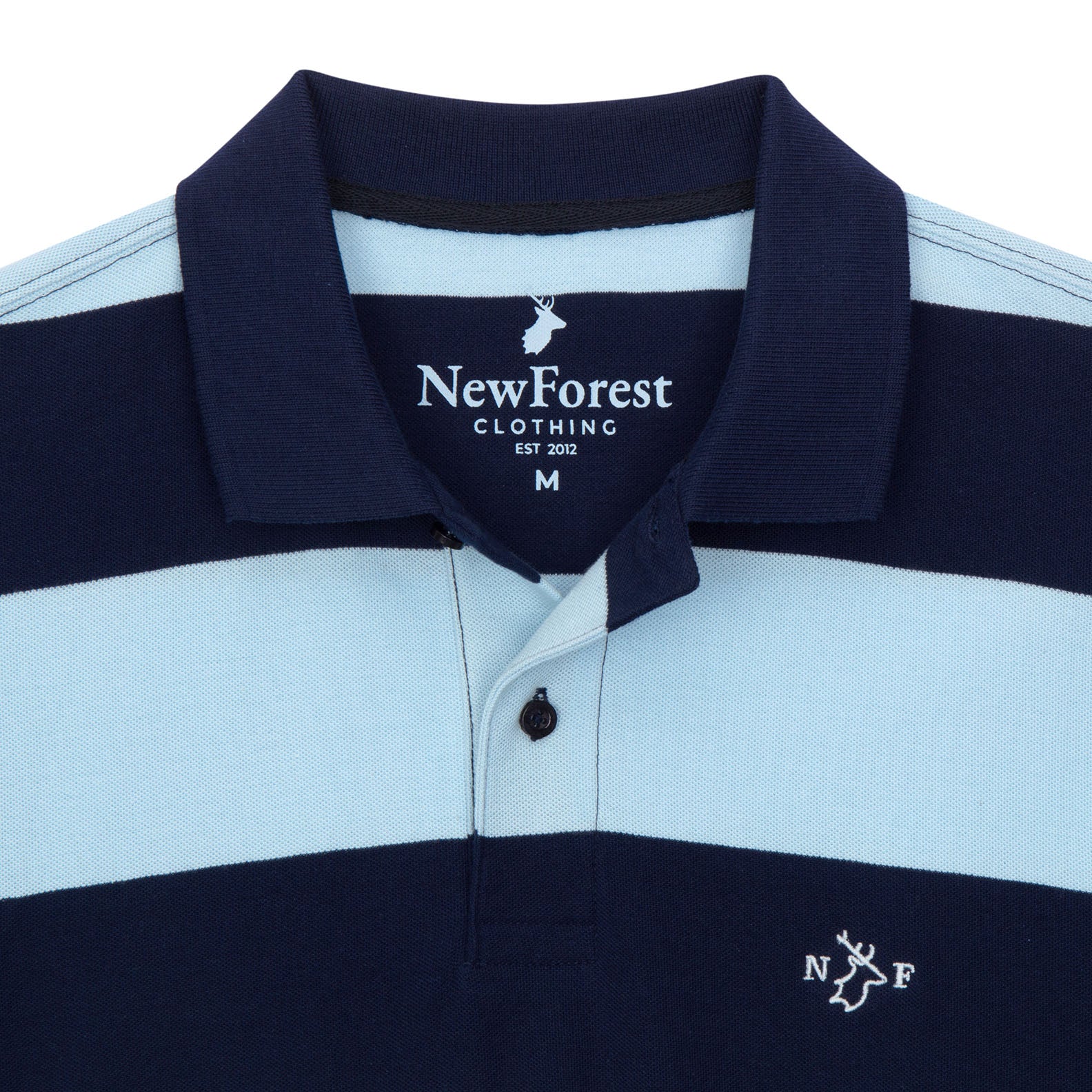 New Forest Stripe Pique Polo Shirt