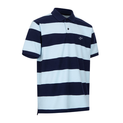 New Forest Stripe Pique Polo Shirt