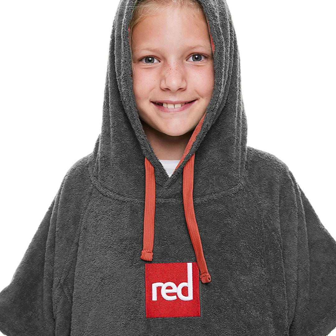 Red Kids Luxury Towelling Change Robe