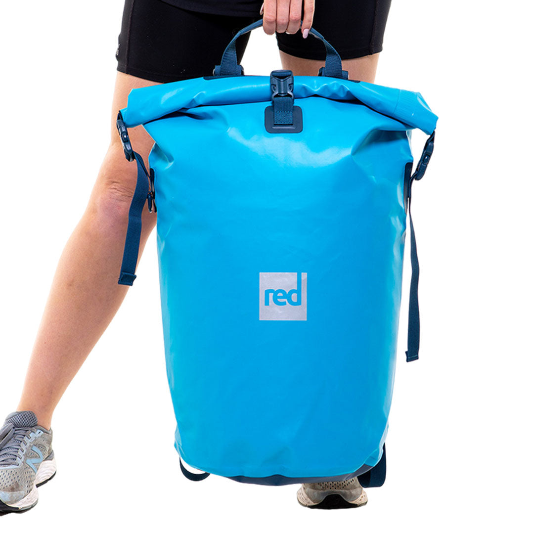 Red Waterproof Roll Top 30 Litre Dry Bag Backpack