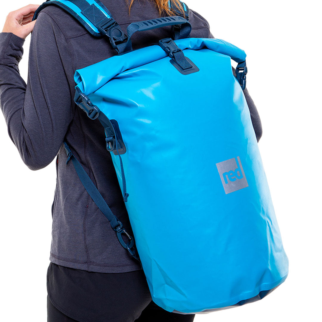 Red Waterproof Roll Top 30 Litre Dry Bag Backpack