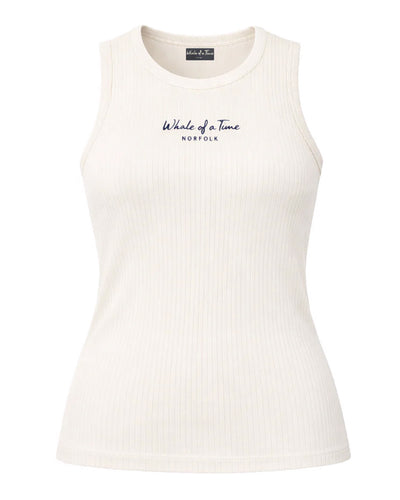 Whale of a Time Signature Ribbed Tank Top T-Shirt