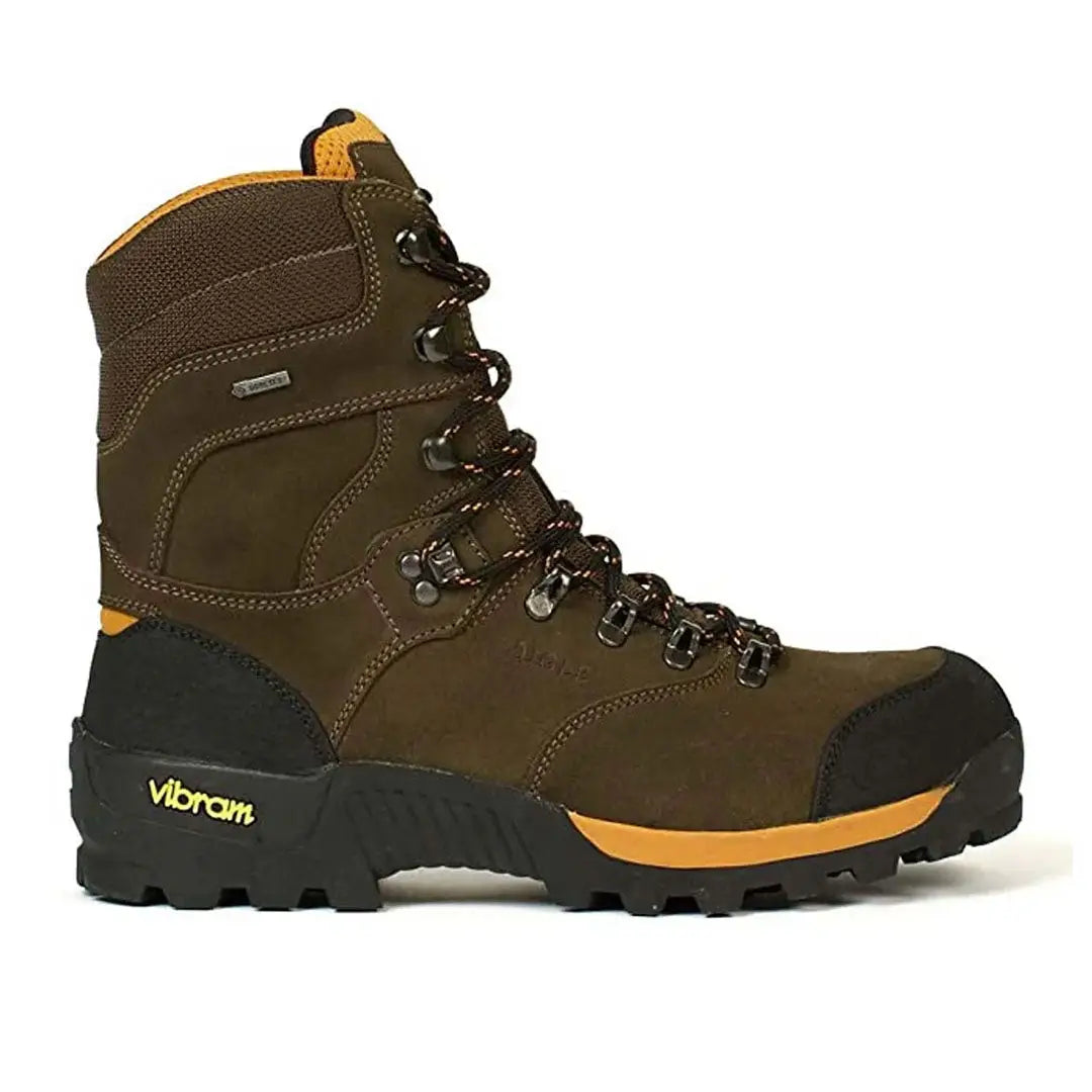 Brown leather hiking boot from Aigle Altavio High Gore-Tex Boots for adventure lovers