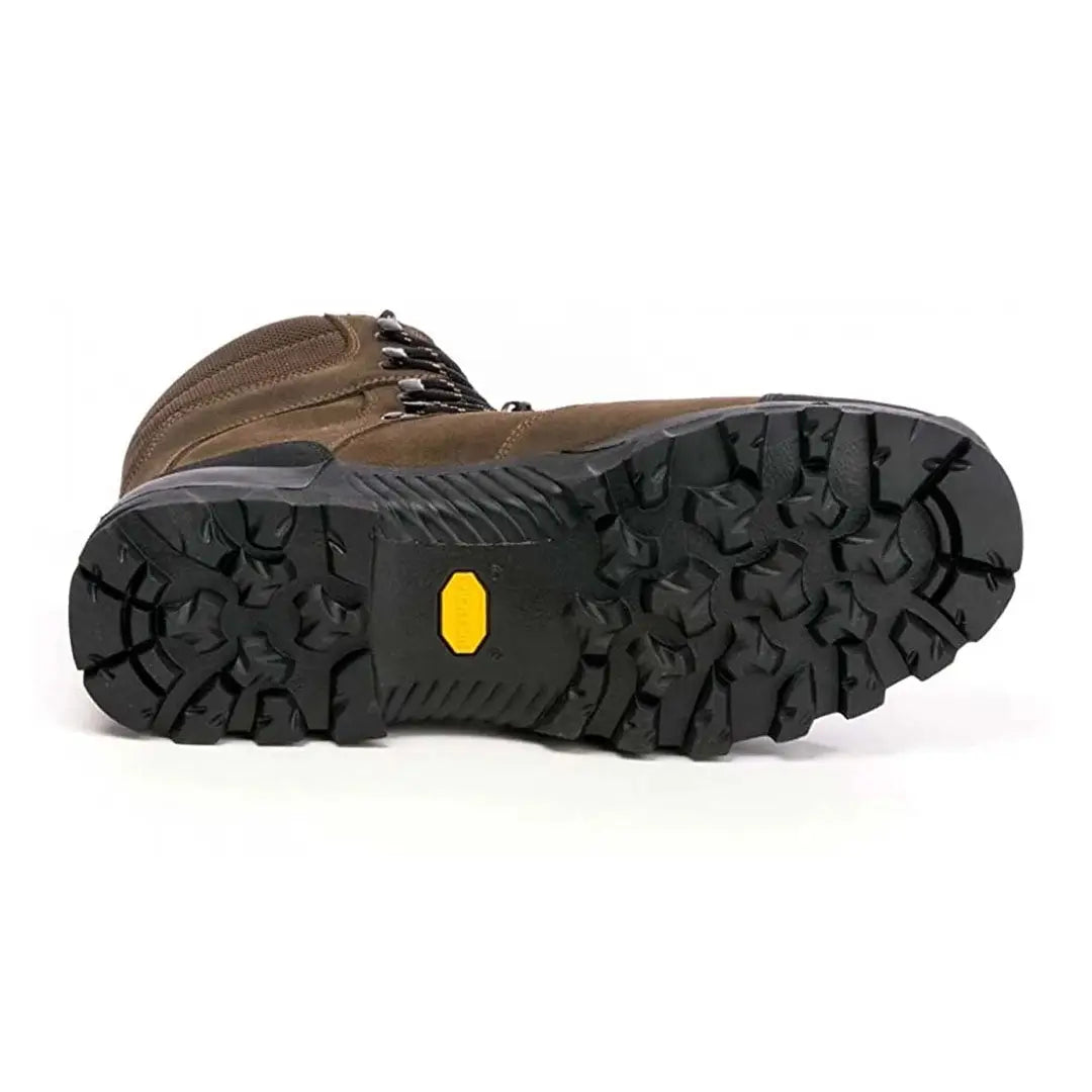 Brown hiking boot with black lug sole from Aigle Altavio High Gore-Tex Boots