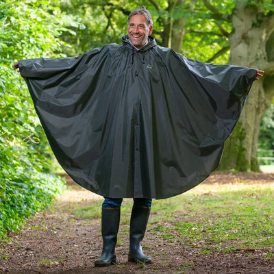 Person enjoying their favourite outdoor activities in a Baleno Tornado Poncho