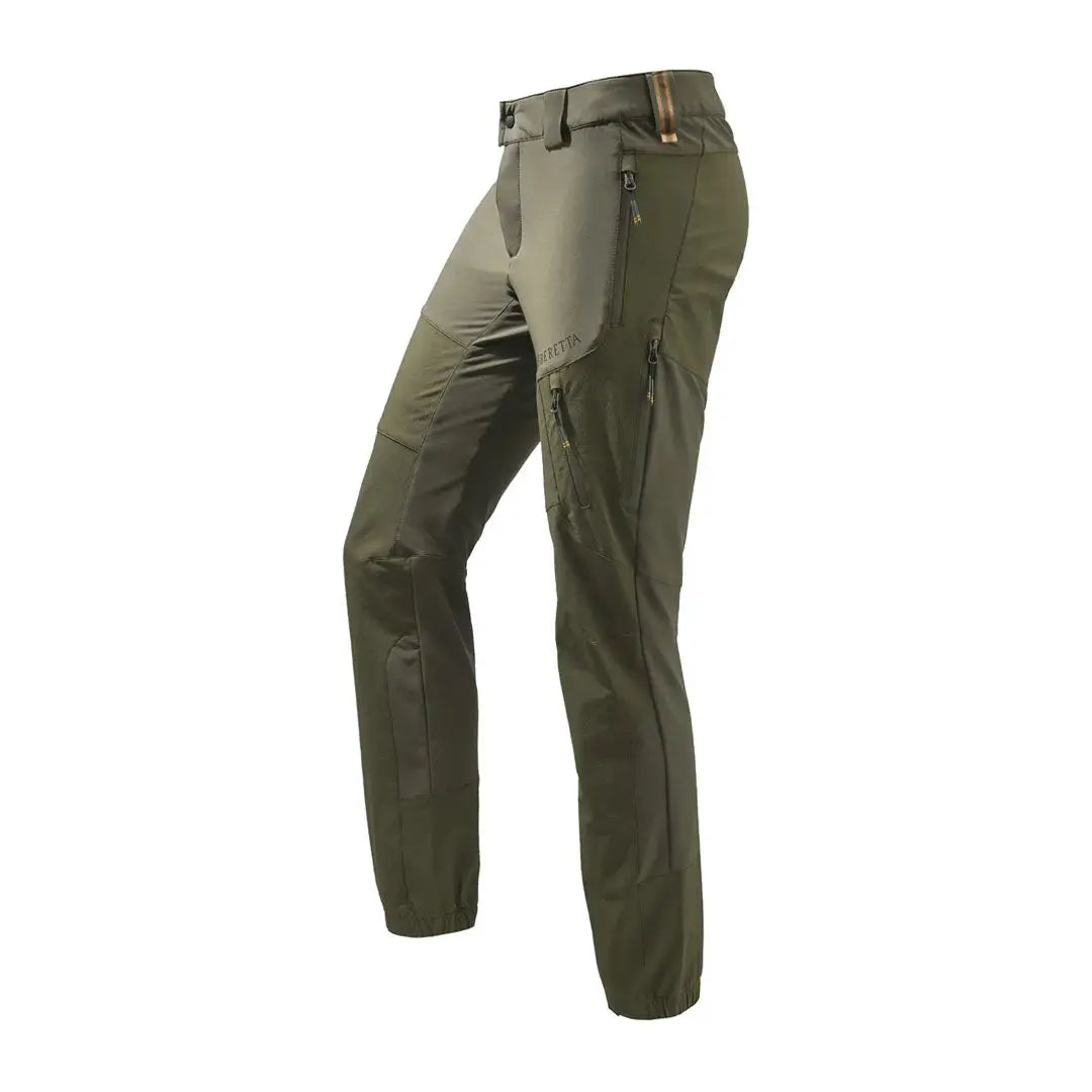 Olive green Beretta 4 Way Stretch EVO pants perfect for hiking and outdoor adventures