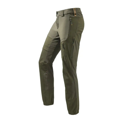 Olive green Beretta 4 Way Stretch EVO pants perfect for hiking and outdoor adventures