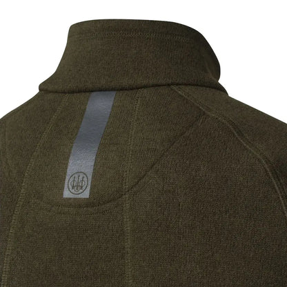Olive green Beretta Abisko Half Zip Fleece back view, stylish Abisko Half zip jacket