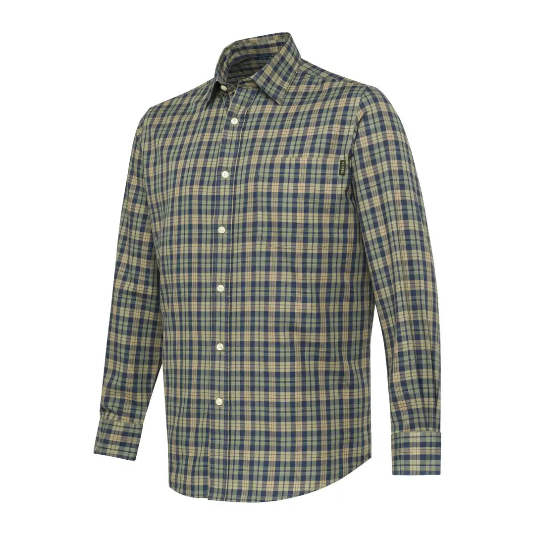 Plaid long-sleeved beretta bryggen shirt perfect for casual style