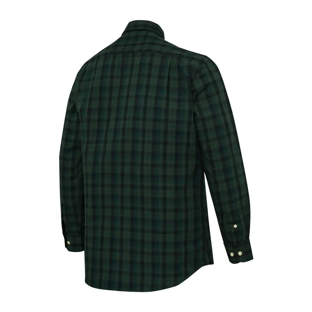 Green and black plaid long-sleeved Beretta Bryggen Shirt for a casual look