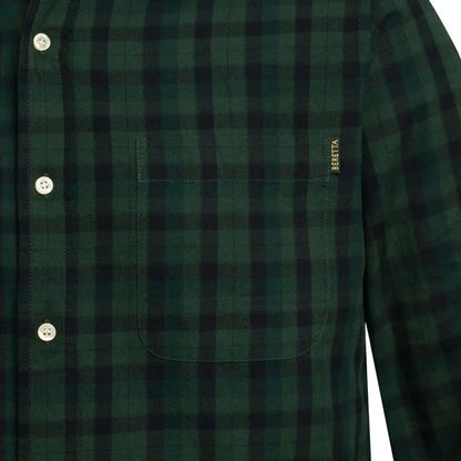 Green and black plaid Beretta Bryggen Shirt perfect for casual style