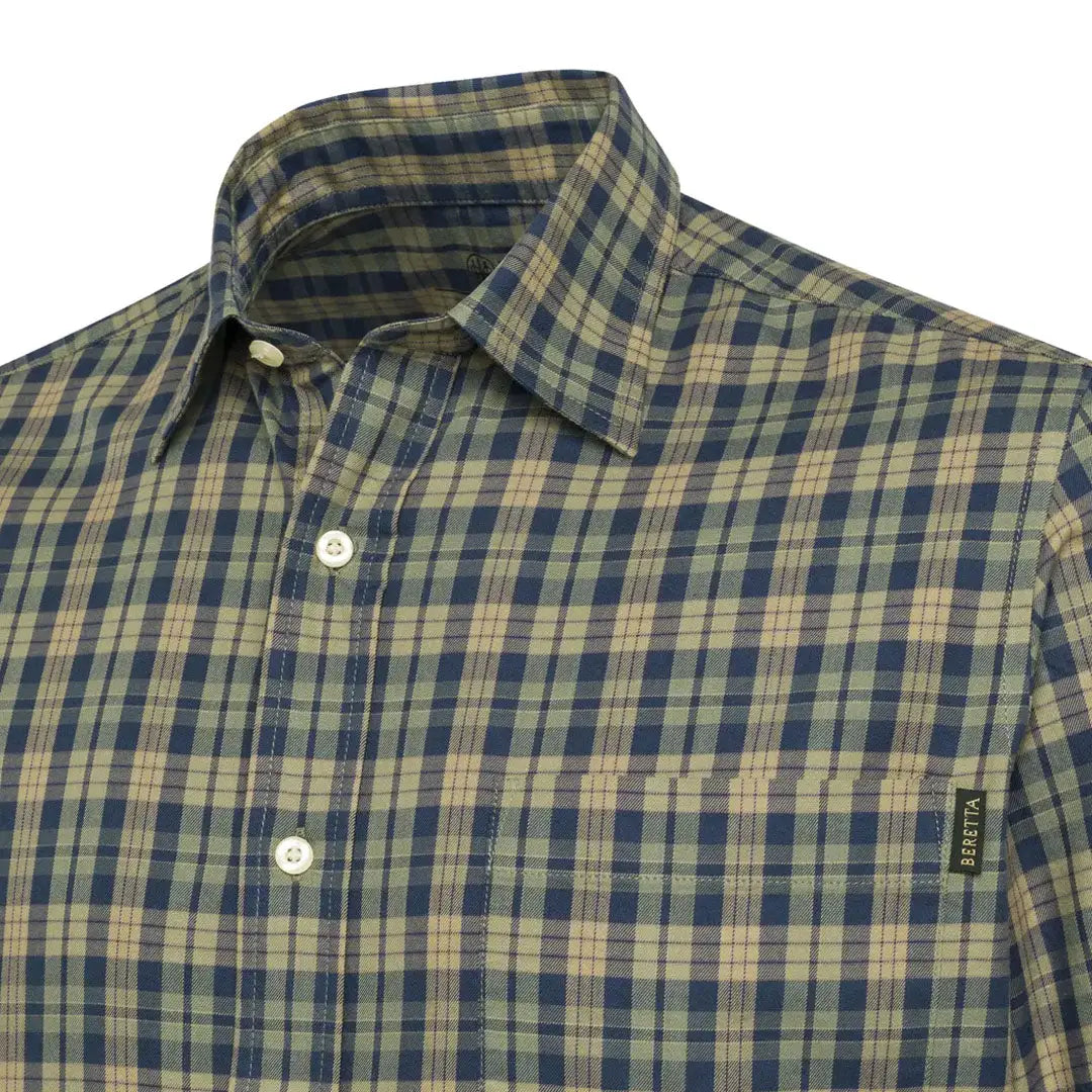 Beretta Bryggen shirt with classic plaid button-down design perfect for casual wear