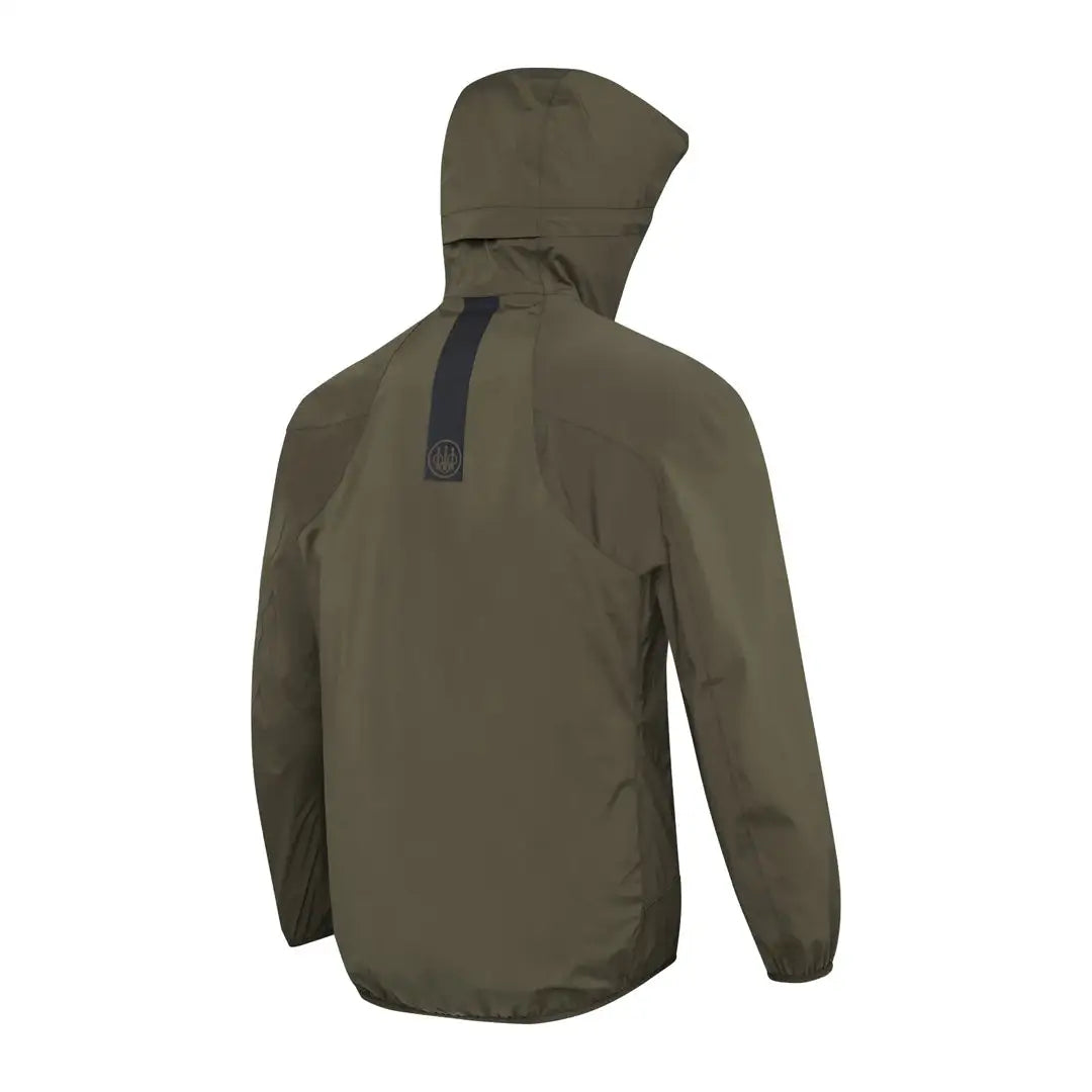 Olive green hooded jacket from Beretta Chamois 3 Layer Jacket for hunting and outdoor country clothing