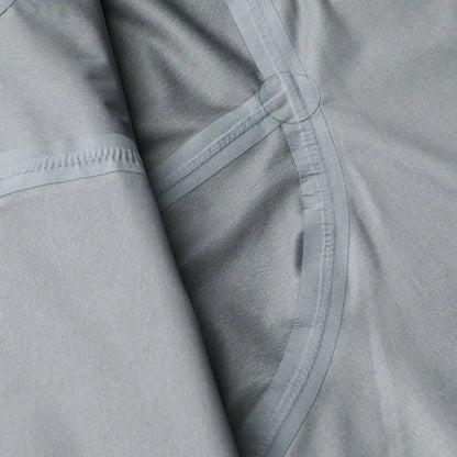 Gray fabric with stitched seams on Beretta Chamois 3 Layer Jacket for hunting outdoors