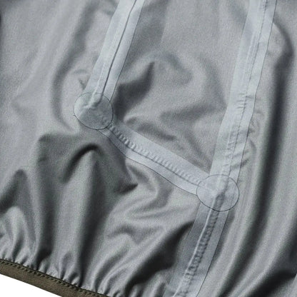 Gray waterproof jacket interior of Beretta Chamois 3 Layer Jacket for outdoor hunting country clothing