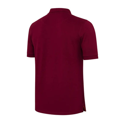 Beretta Corporate EVO Polo maroon shirt with gold trim for hunting outdoors