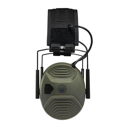 Olive-green Beretta Electronic Earmuffs for hearing protection and noise reduction