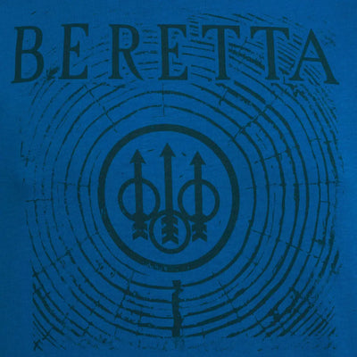 Beretta Fir T-shirt with blue logo, green woodcut arrows emblem
