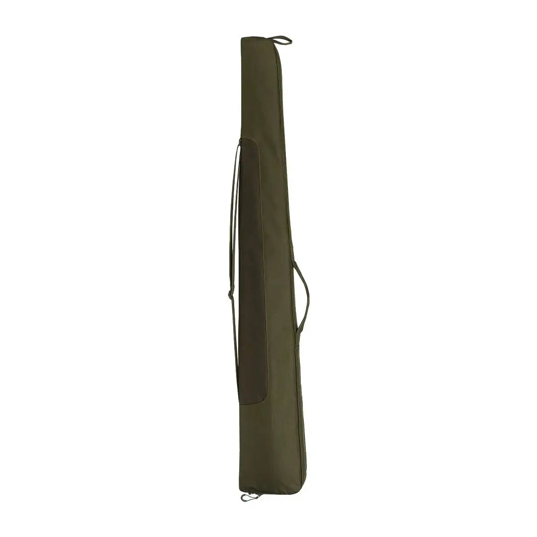 Olive green fishing rod case for gun case with barrel lengths, perfect for country clothing