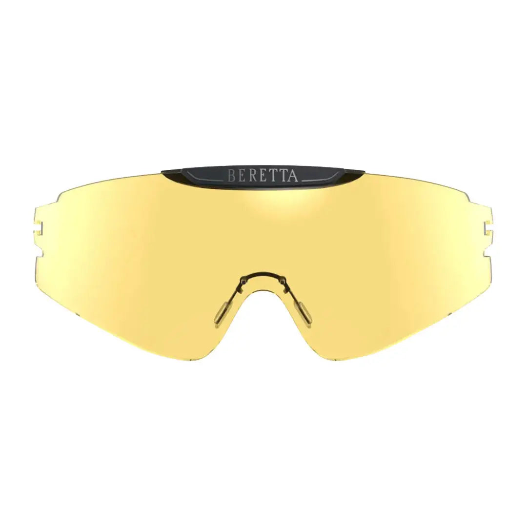 Yellow Beretta shooting glasses for hunting and outdoors, part of Beretta InterMask Eyeglasses