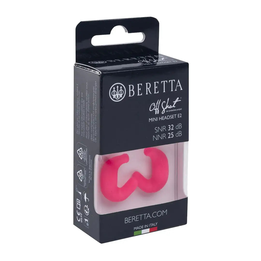 Beretta Mini Headset E2 in packaging showcasing the beretta mini headset or mini headset