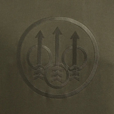 Embossed Beretta logo on a stylish Pintail Hoodie for country clothing and hunting