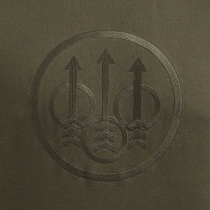 Embossed Beretta logo on a stylish Pintail Hoodie for country clothing and hunting