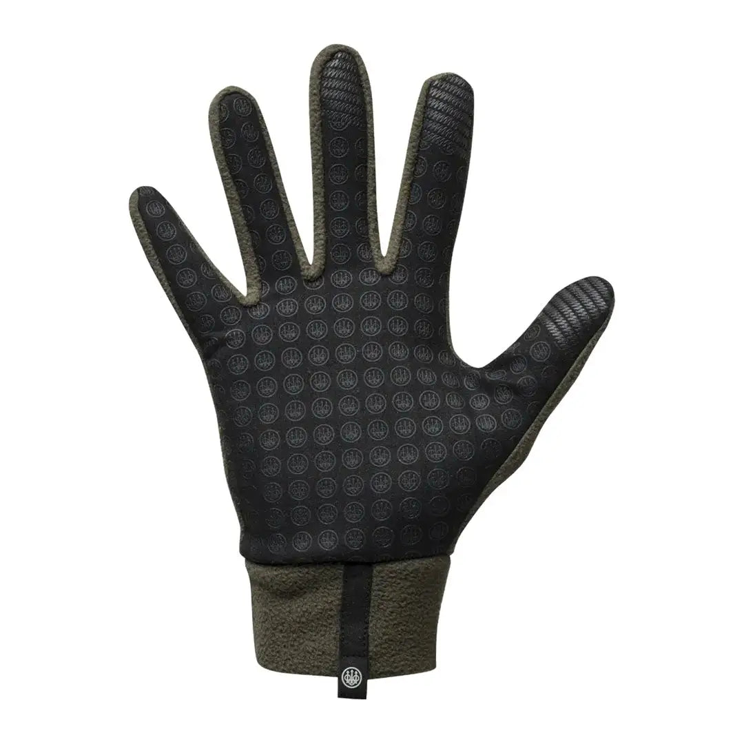 Olive green and black Beretta Polar Gloves for hunting and country clothing